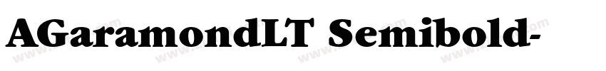 AGaramondLT Semibold字体转换